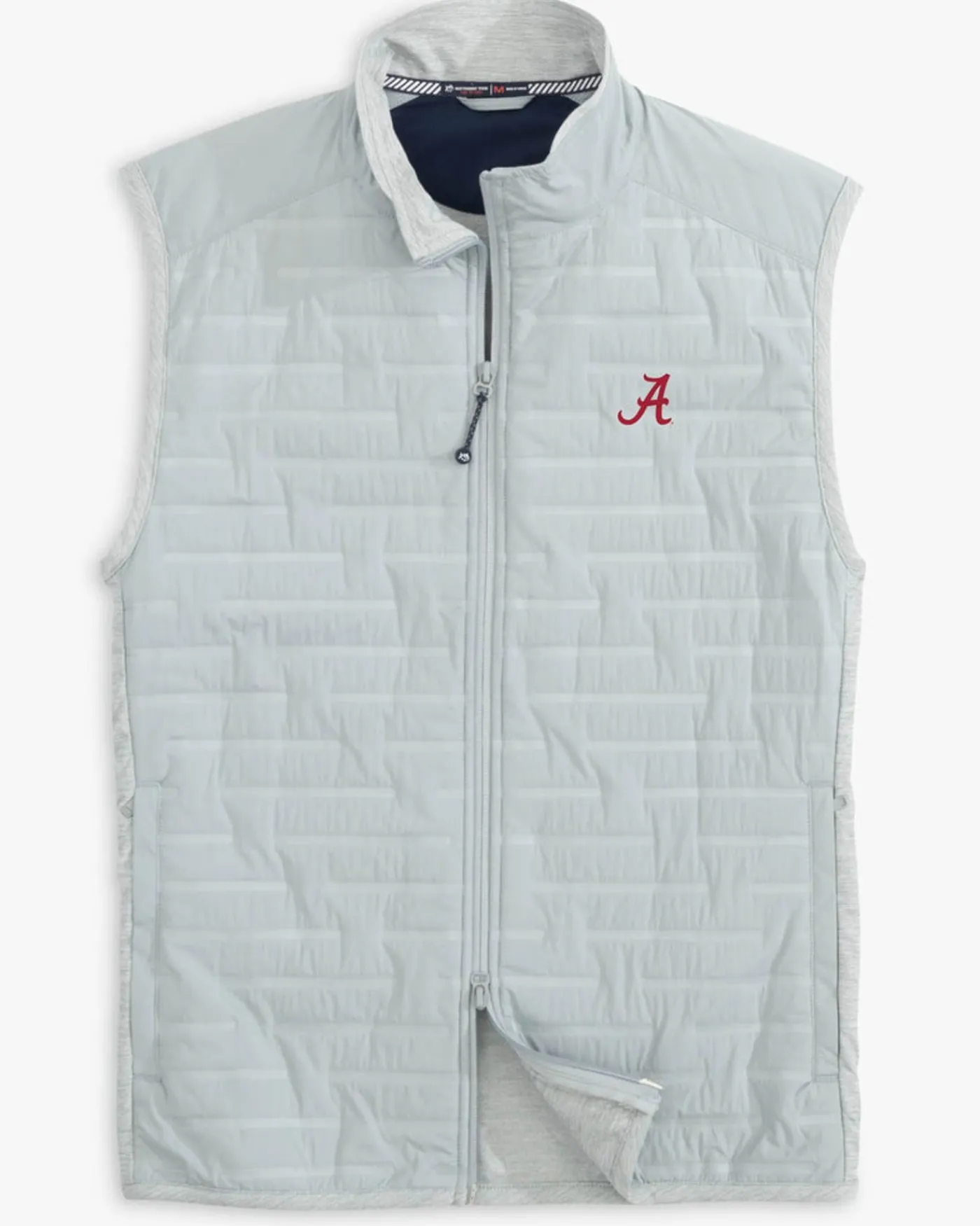 Shop Southern Tide Alabama Crimson Tide Abercorn Vest Gravel Grey