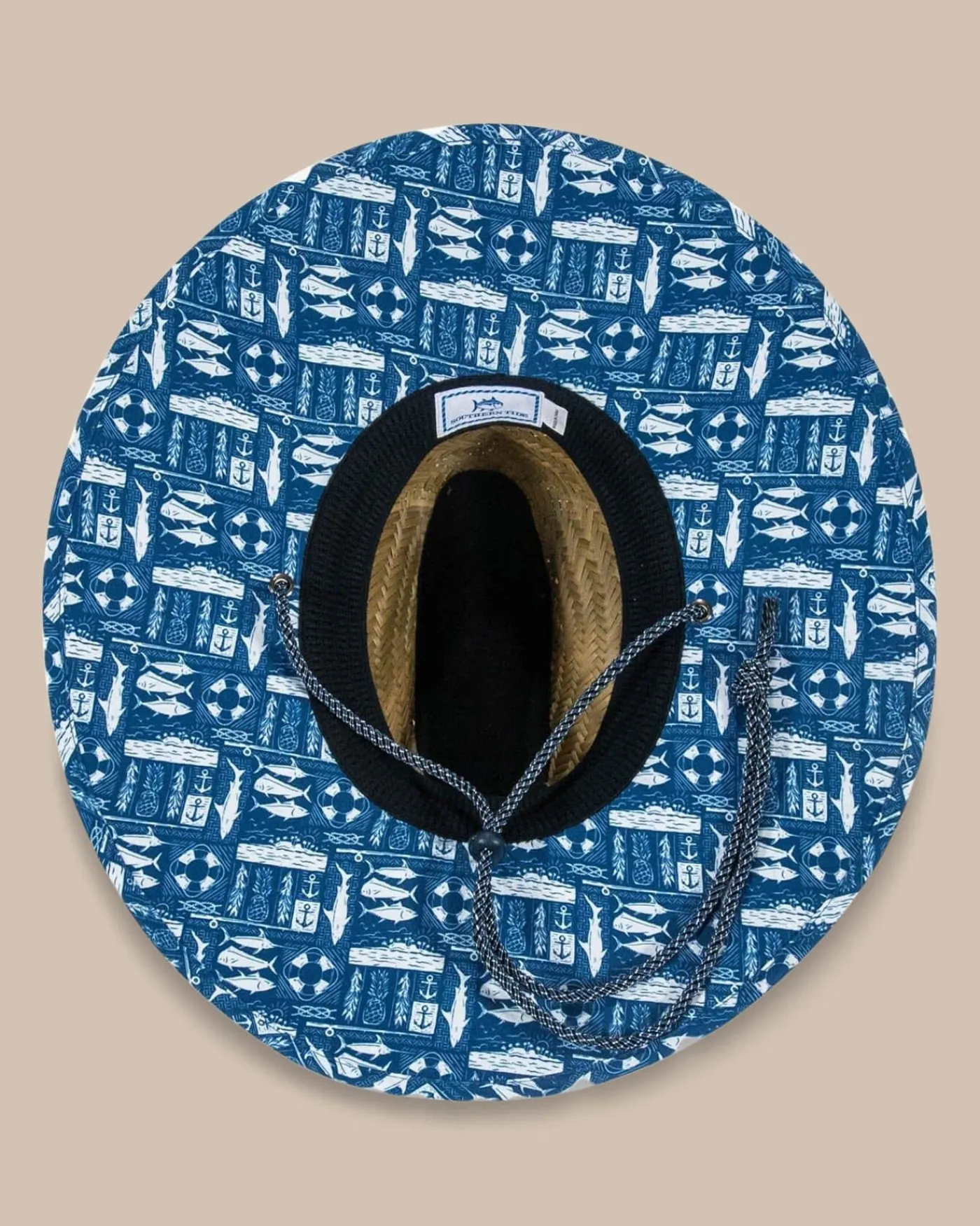 Outlet Southern Tide All Inclusive Straw Hat Aged Denim