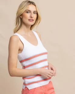 Cheap Southern Tide Alli Striped Sweater Tank