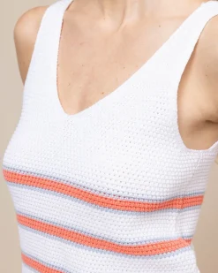 Fashion Southern Tide Alli Striped Sweater Tank