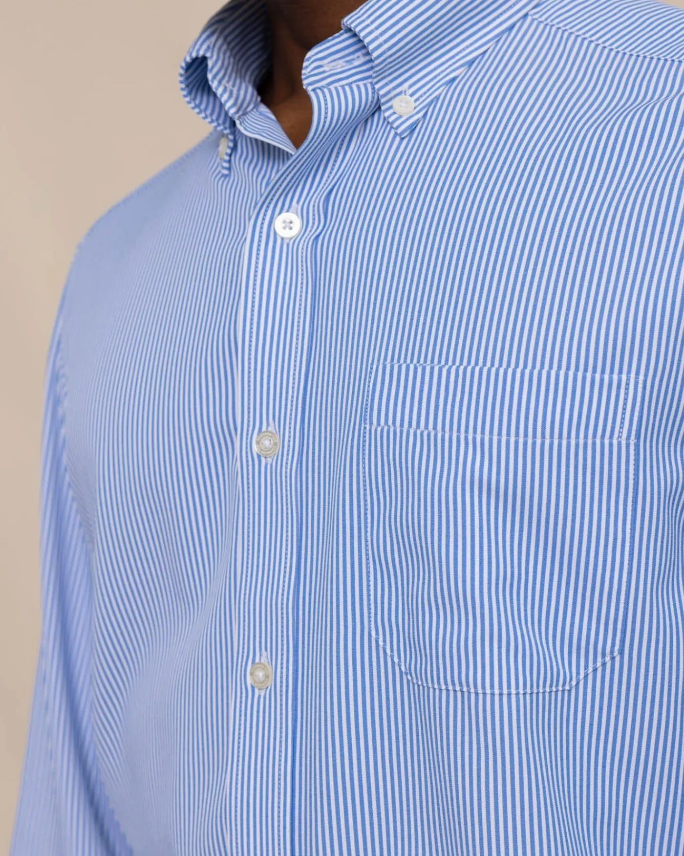 Fashion Southern Tide Bengal Stripe Brrr°® Intercoastal Sport Shirt Cobalt Blue