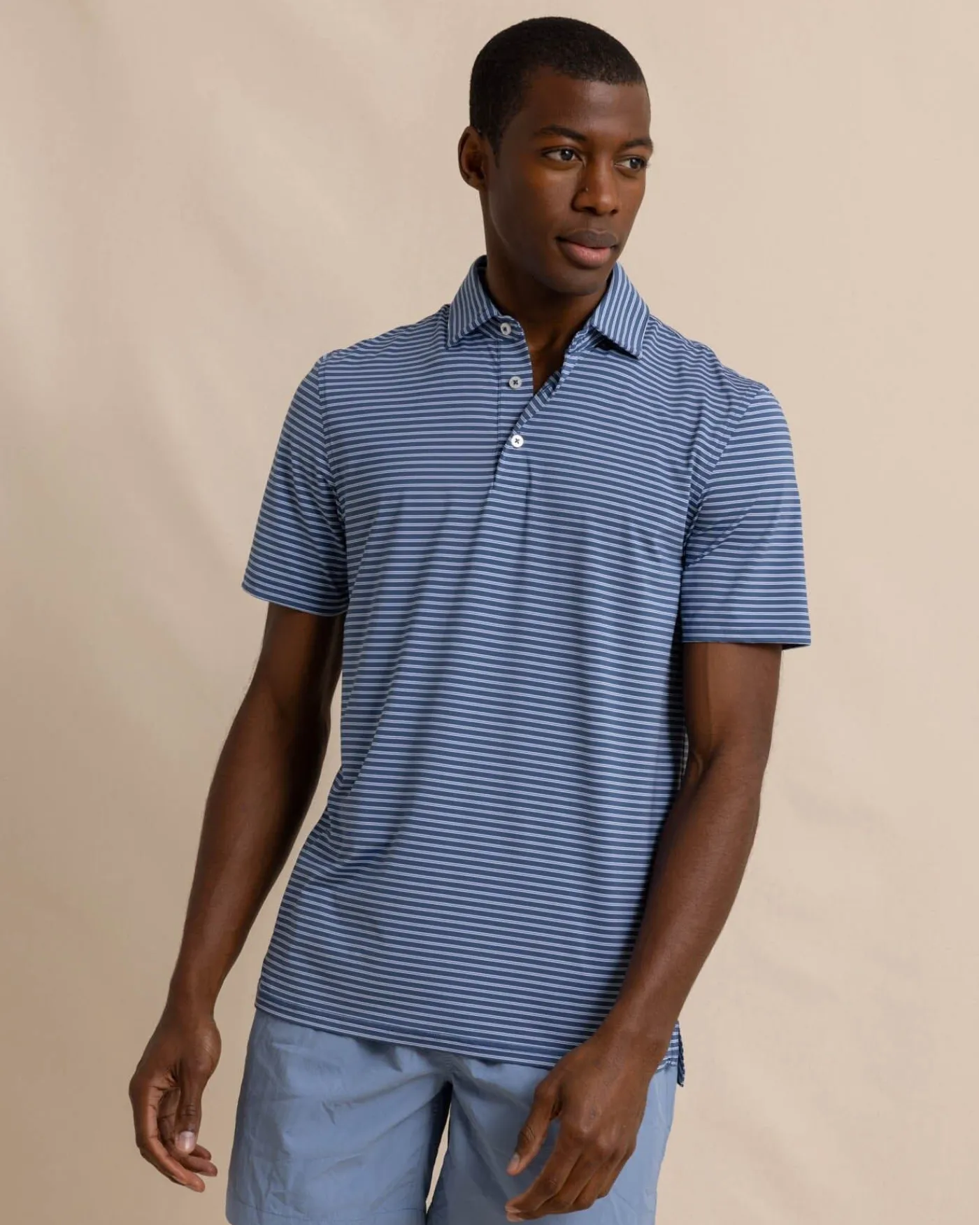 Cheap Southern Tide Brrr°-Eeze Beattie Stripe Performance Polo