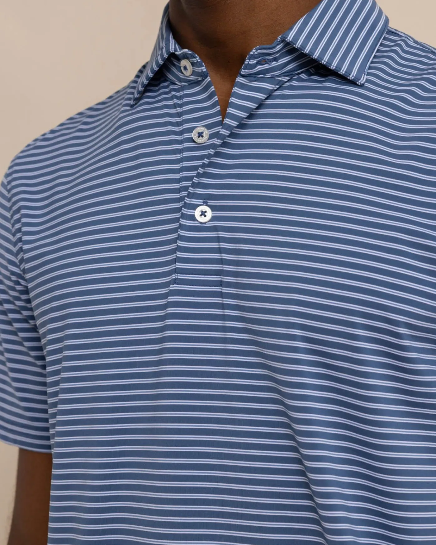 Cheap Southern Tide Brrr°-Eeze Beattie Stripe Performance Polo