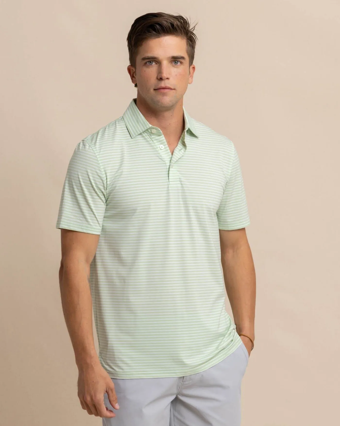 Cheap Southern Tide Brrr°-Eeze Beattie Stripe Performance Polo