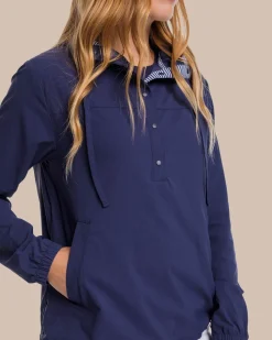 Shop Southern Tide Calie Pop Placket Popover