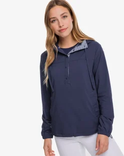 Outlet Southern Tide Calie Pop Placket Popover