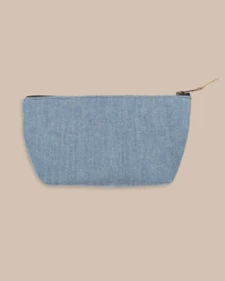 Best Southern Tide Denim Travel Pouch Navy