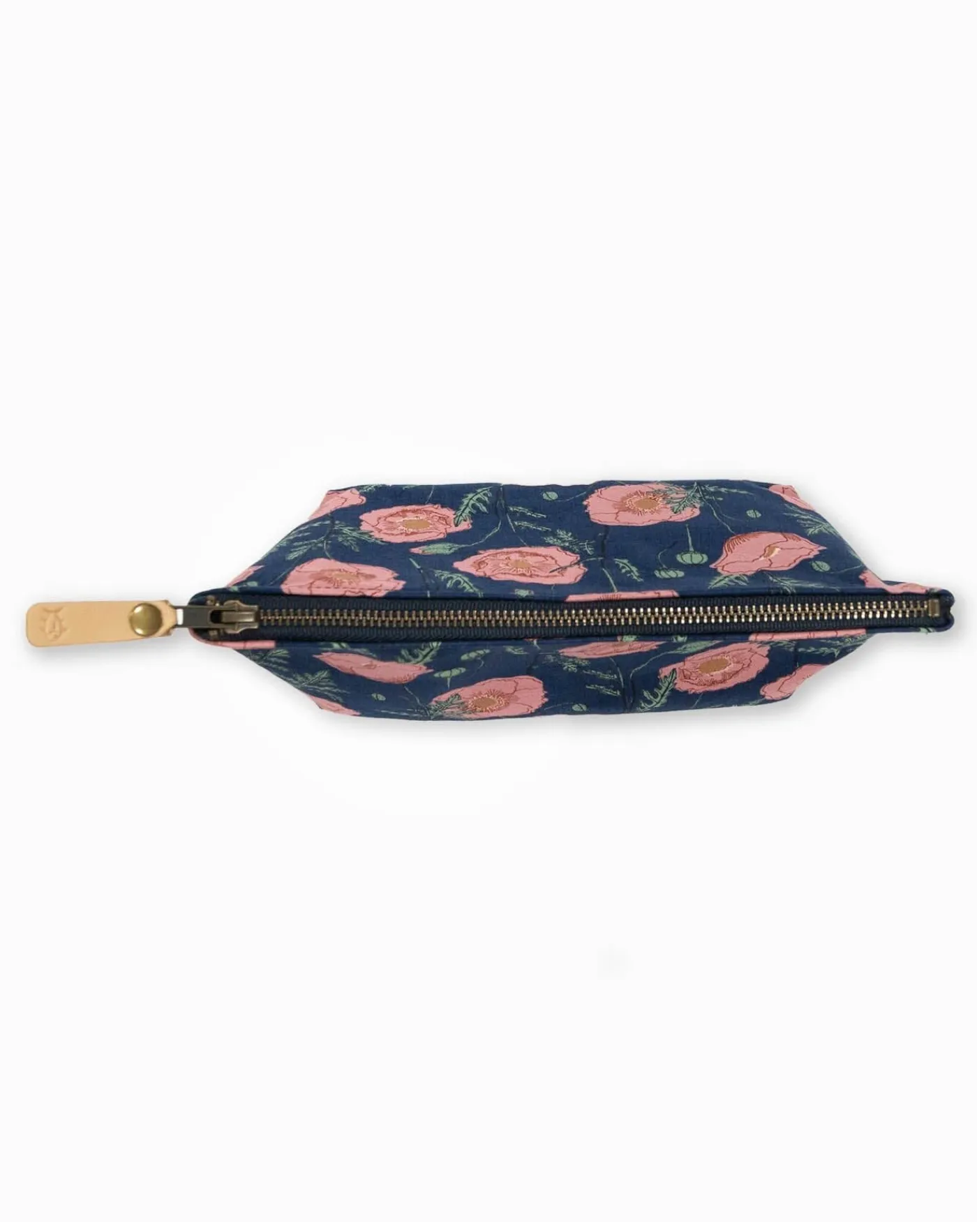 New Southern Tide Floral Travel Pouch Navy