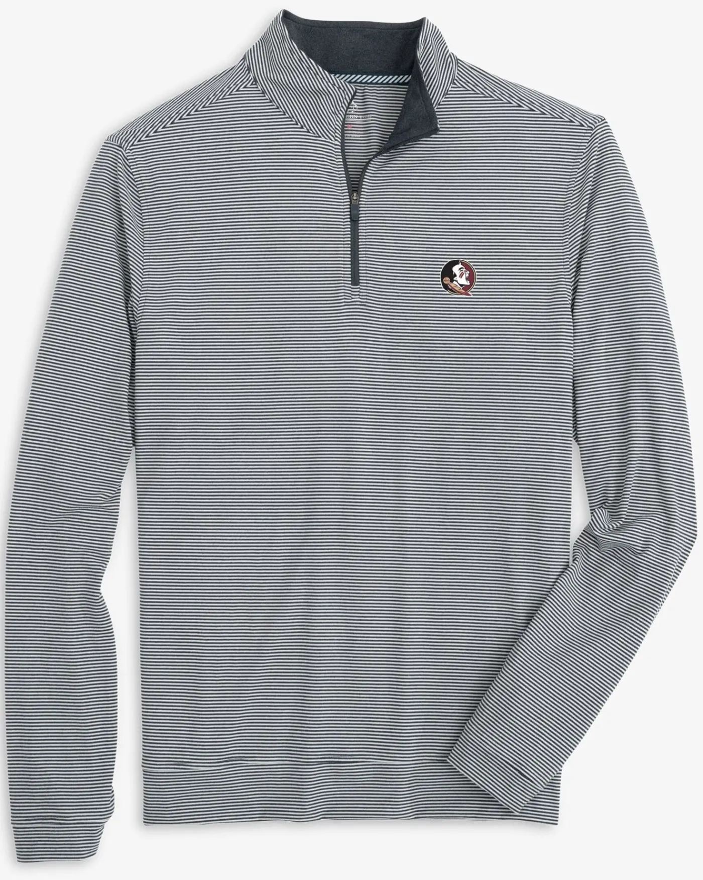 Best Southern Tide Fsu Seminoles Cruiser Micro-Stripe Heather Quarter Zip