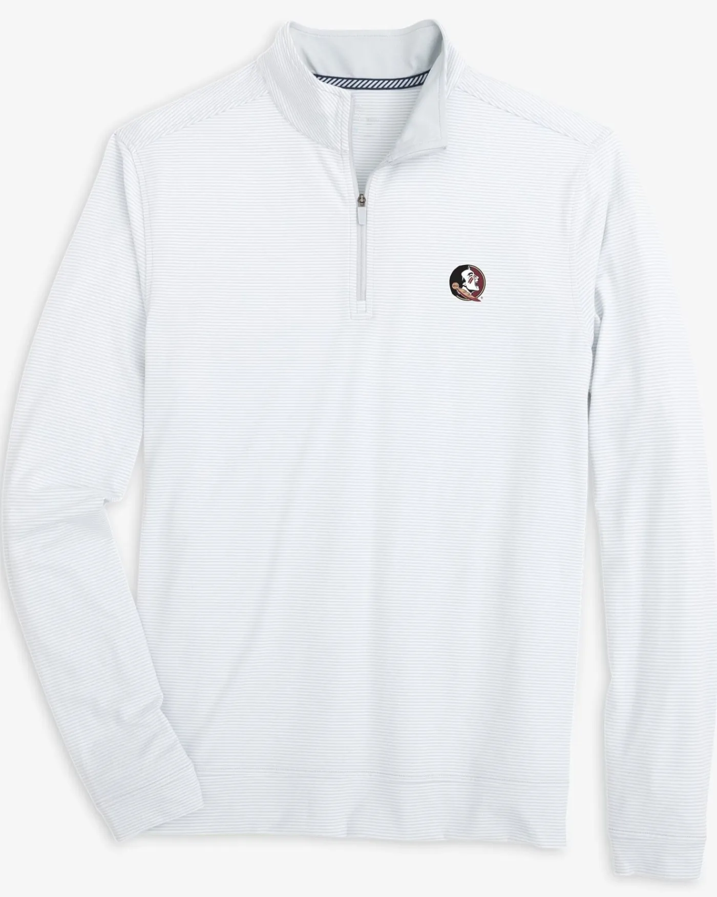 Best Southern Tide Fsu Seminoles Cruiser Micro-Stripe Heather Quarter Zip