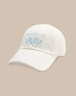 Discount Southern Tide Game, Set, Match Leather Strap Hat White