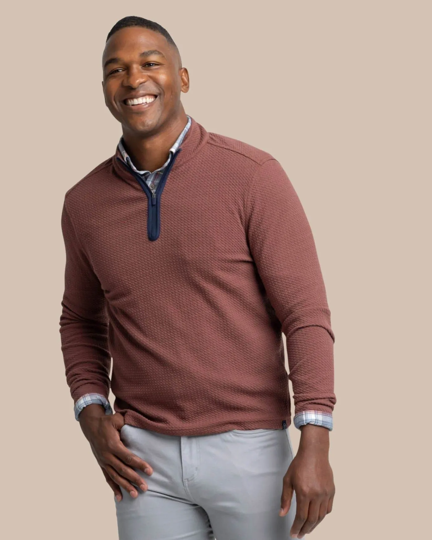 Clearance Southern Tide Heather Outbound Quarter Zip