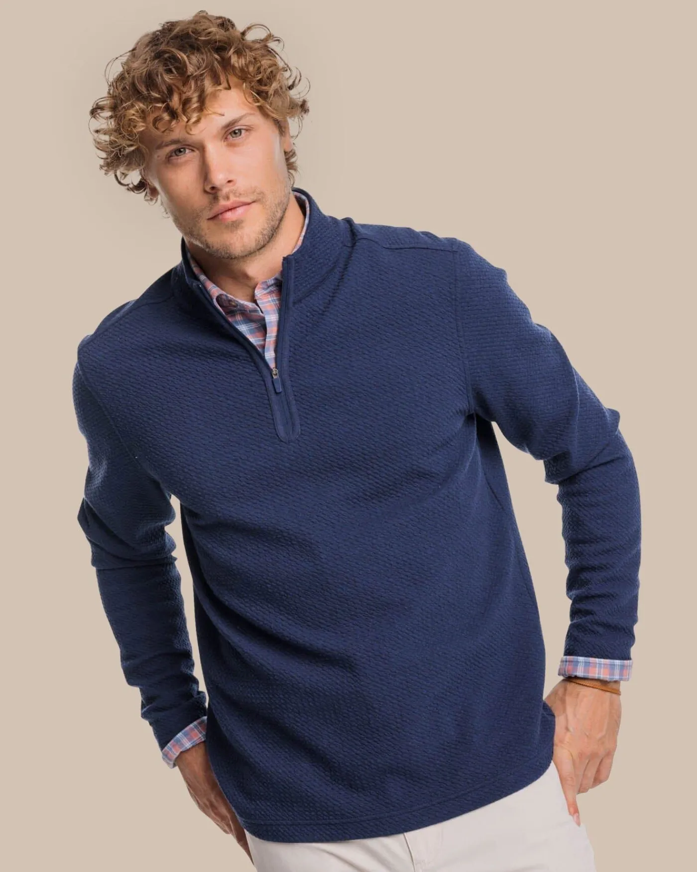Clearance Southern Tide Heather Outbound Quarter Zip