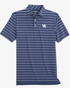 Best Sale Southern Tide Kentucky Wildcats Brrr°®-Eeze Desmond Stripe Polo