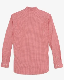 Best Sale Southern Tide Ole Miss Rebels Gingham Button Down Shirt Varsity Red