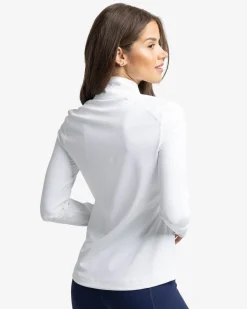 Online Southern Tide Runaround Quarter Zip Pull Over Classic White