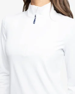 Online Southern Tide Runaround Quarter Zip Pull Over Classic White