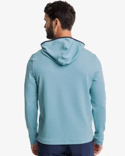 Cheap Southern Tide Scuttle Heather Performance Quarter Zip Hoodie - Sale