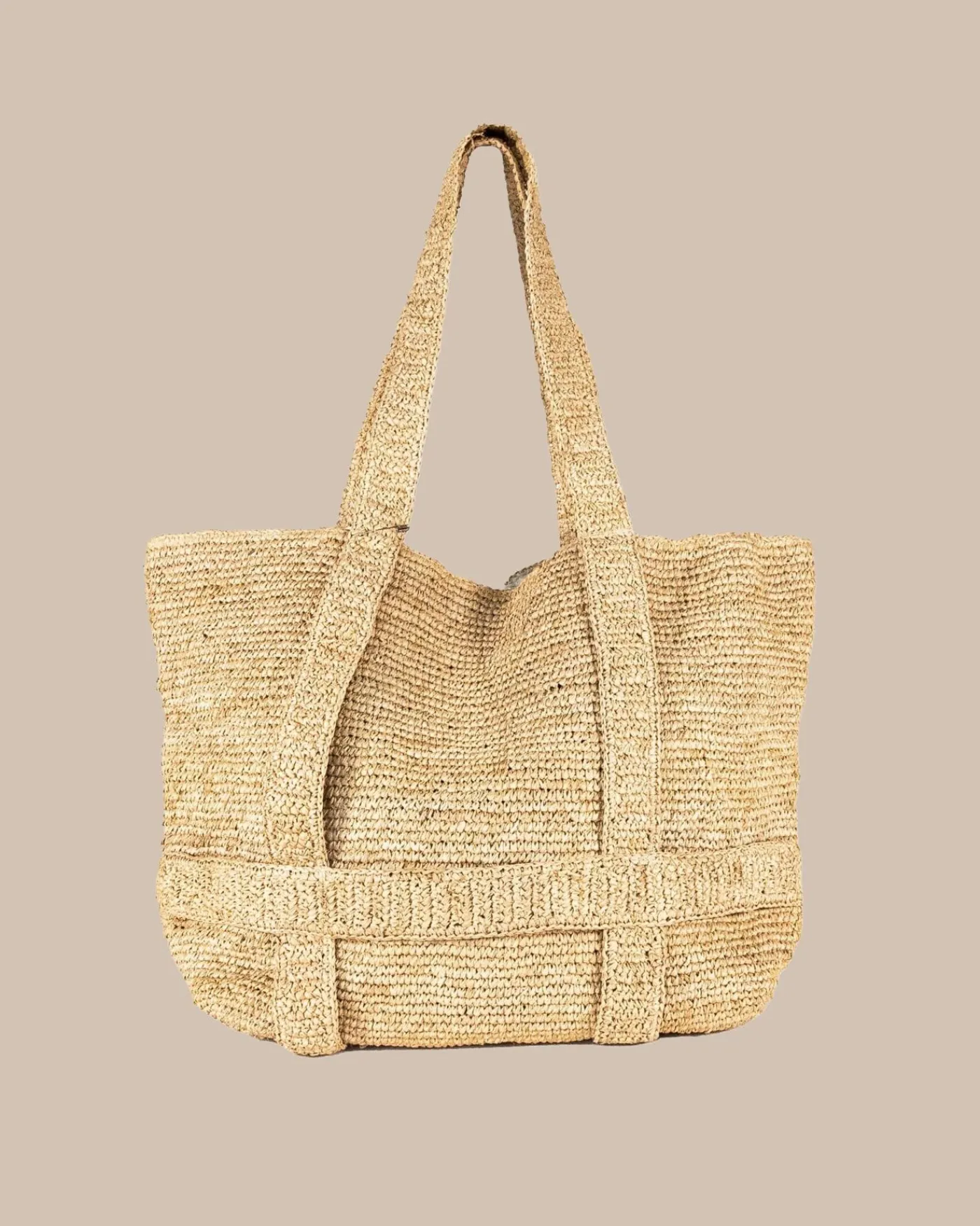 Sale Southern Tide Straw Traveler Tote Natural
