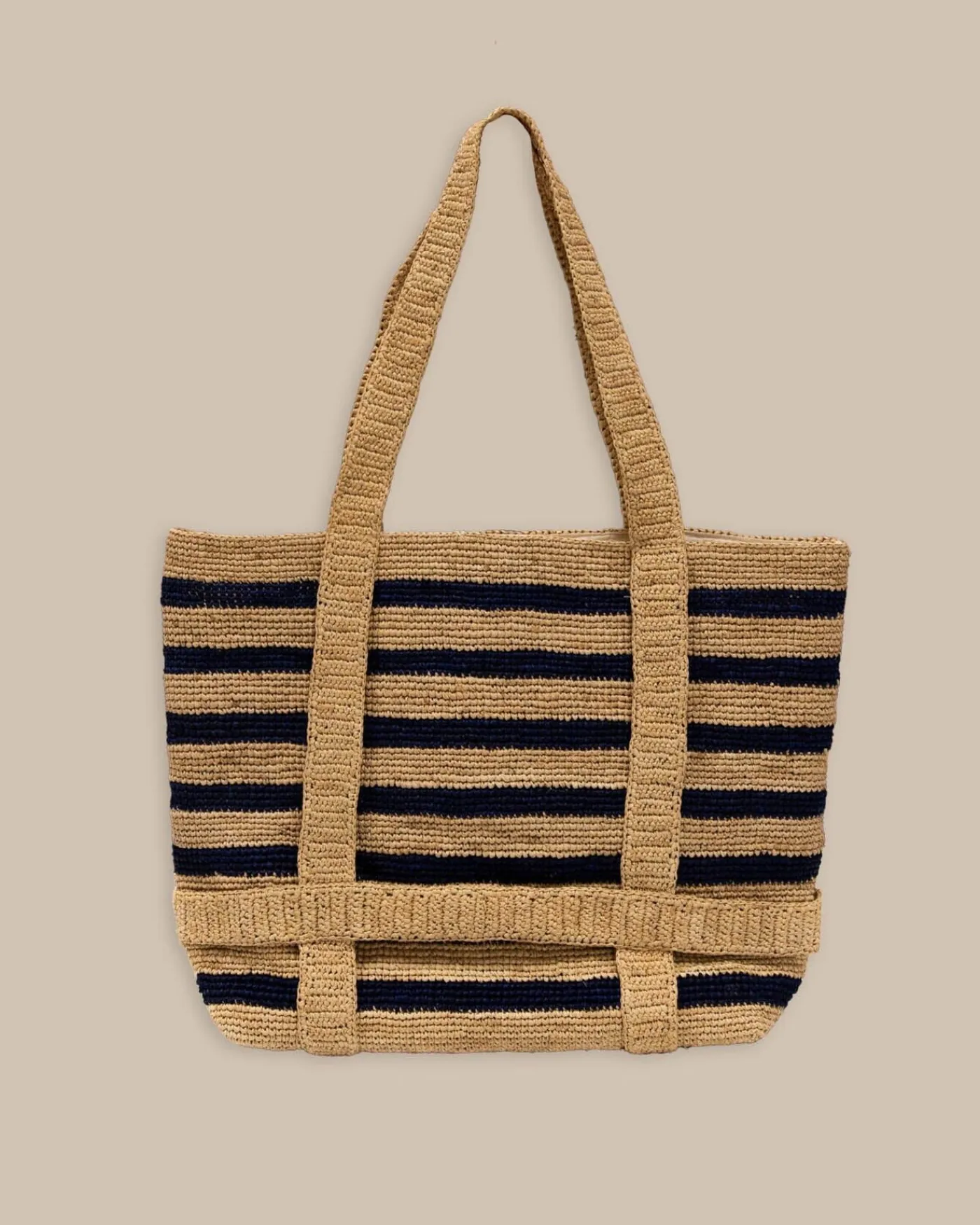 Cheap Southern Tide Striped Straw Hat Carrier Beach Tote Navy