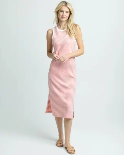 New Southern Tide Sun Farer Stripe Midi Tank Dress
