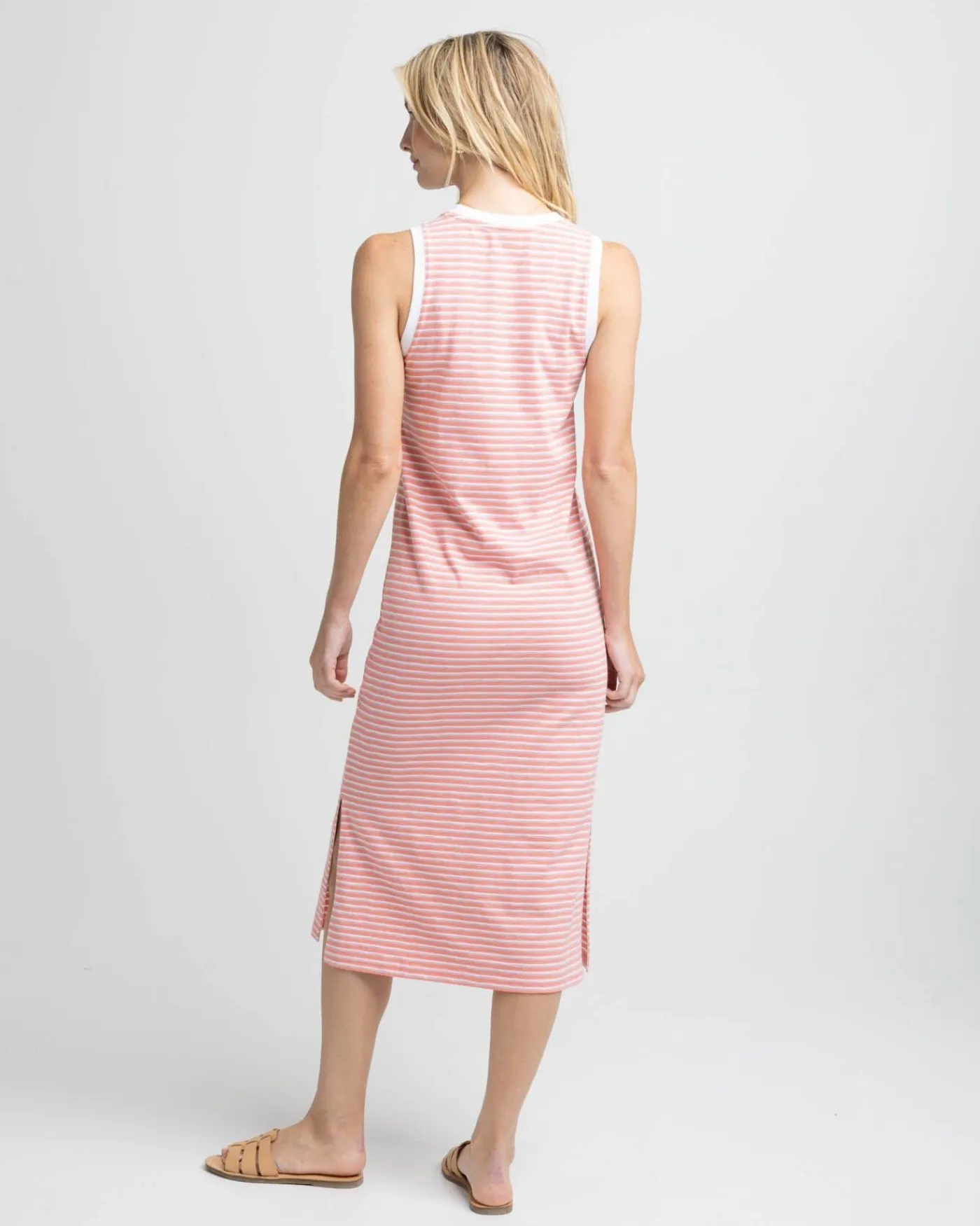 New Southern Tide Sun Farer Stripe Midi Tank Dress