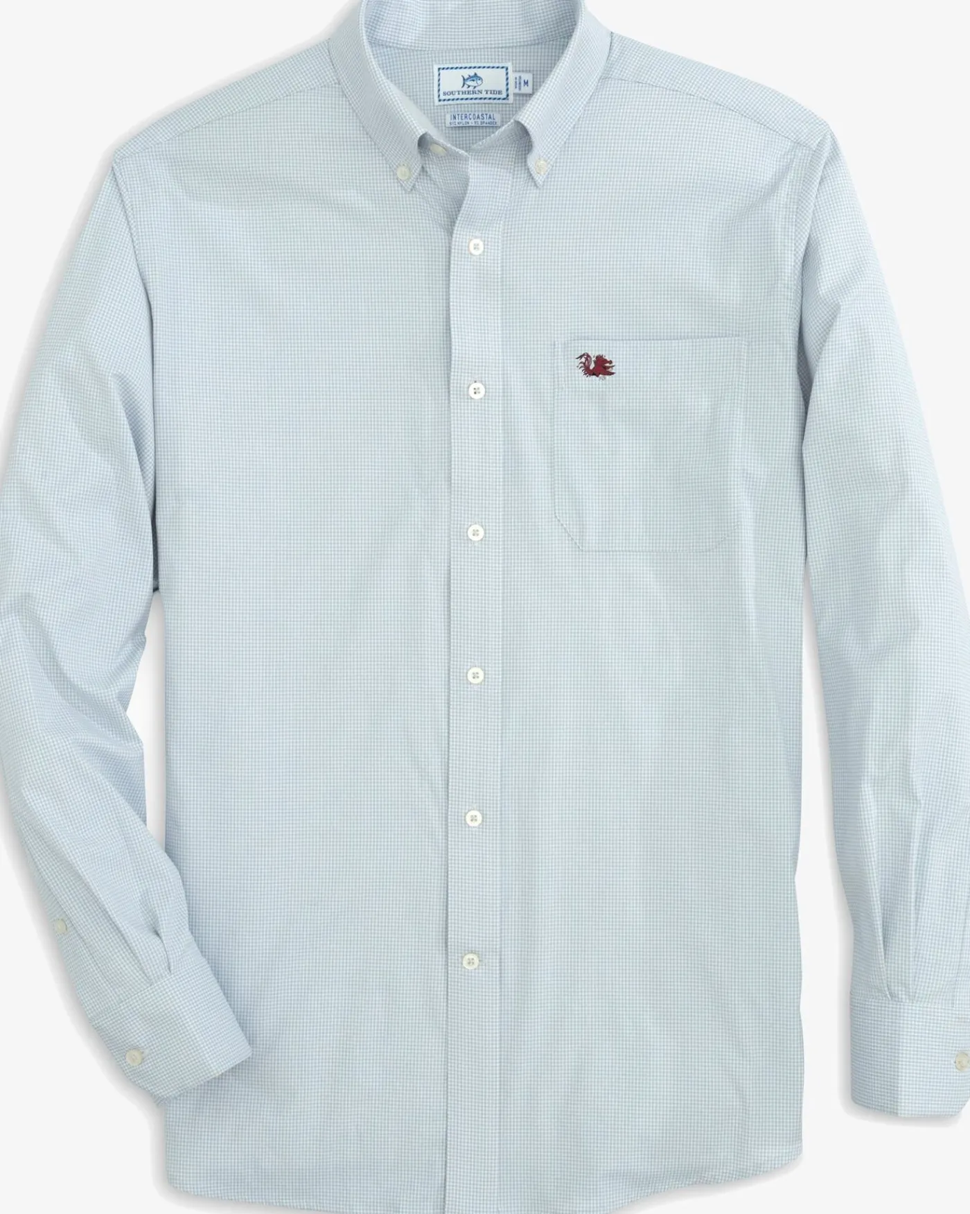 Best Sale Southern Tide Usc Gamecocks Gingham Button Down Shirt
