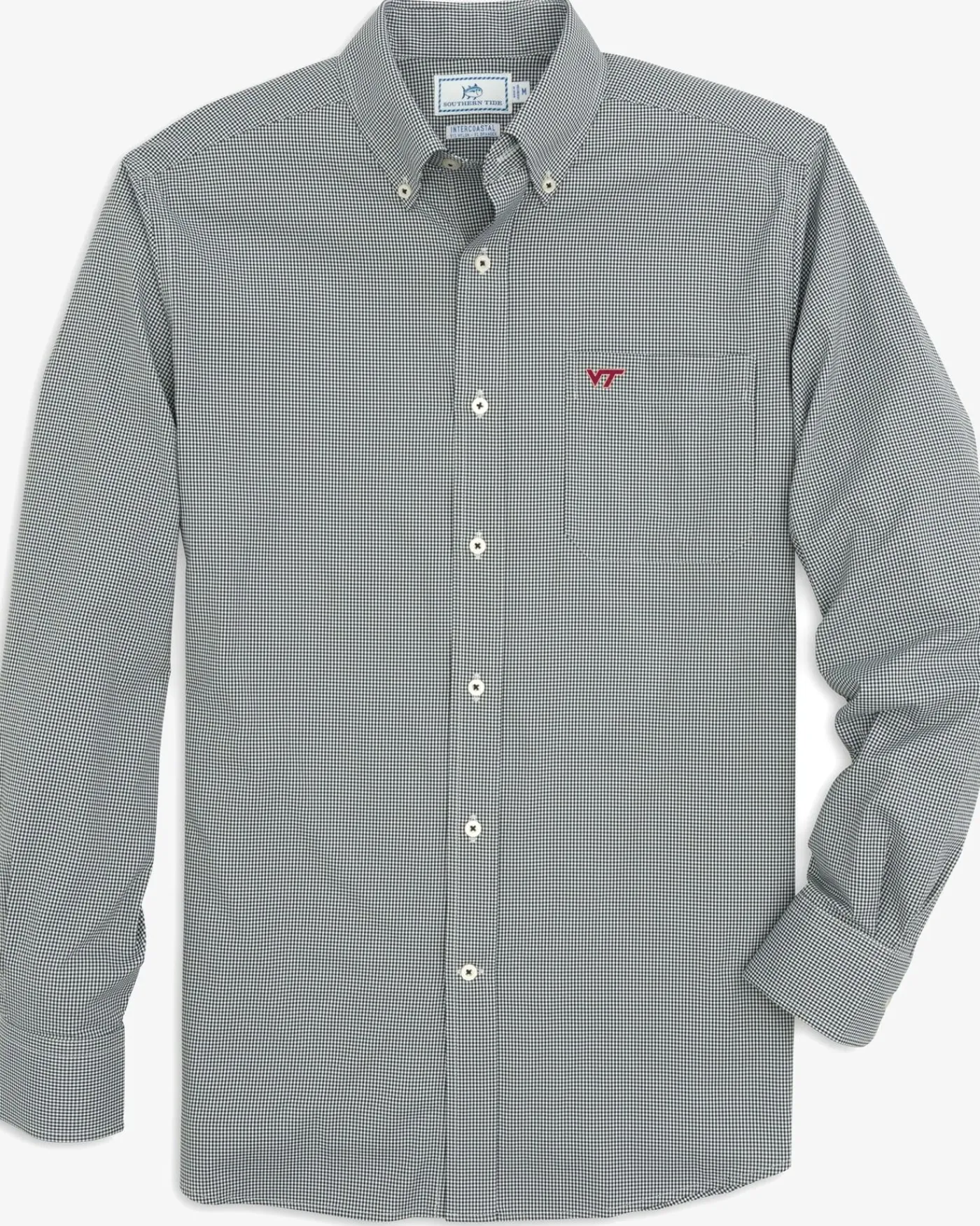 Online Southern Tide Virginia Tech Hokies Gingham Button Down Shirt